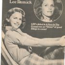 Lee Remick 1 page magazine photo clipping  C2394