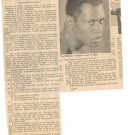 Paul Robeson 1 page magazine photo clipping  C2399