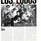 Los Lobos 1 page magazine photo clipping  C2404
