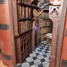SOLD Necromancer's Library Book Nook Shelf Insert Diorama. Miniature Bookworm Gift. Dark Art Library