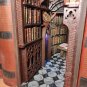 SOLD Necromancer's Library Book Nook Shelf Insert Diorama. Miniature Bookworm Gift. Dark Art Library