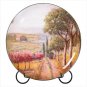 Tuscan Plate and clock country setting set of two