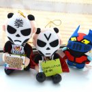 3 plush doll stuffed toy Japan import UFO catcher prize pro wrestler Bandai 1992