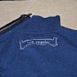 Rock & Republic sweater XS extra small navy blue leather long sleeve shirt top