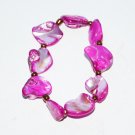 vintage purple shell bracelet vibrant