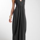 organic cotton black maxi Dress halter Xs tencel Xxs 00 0 2 extra small