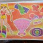 Sailor Moon paper doll sheet vintage pink dress Usagi
