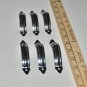 set of vintage handles knobs drawer pulls silver
