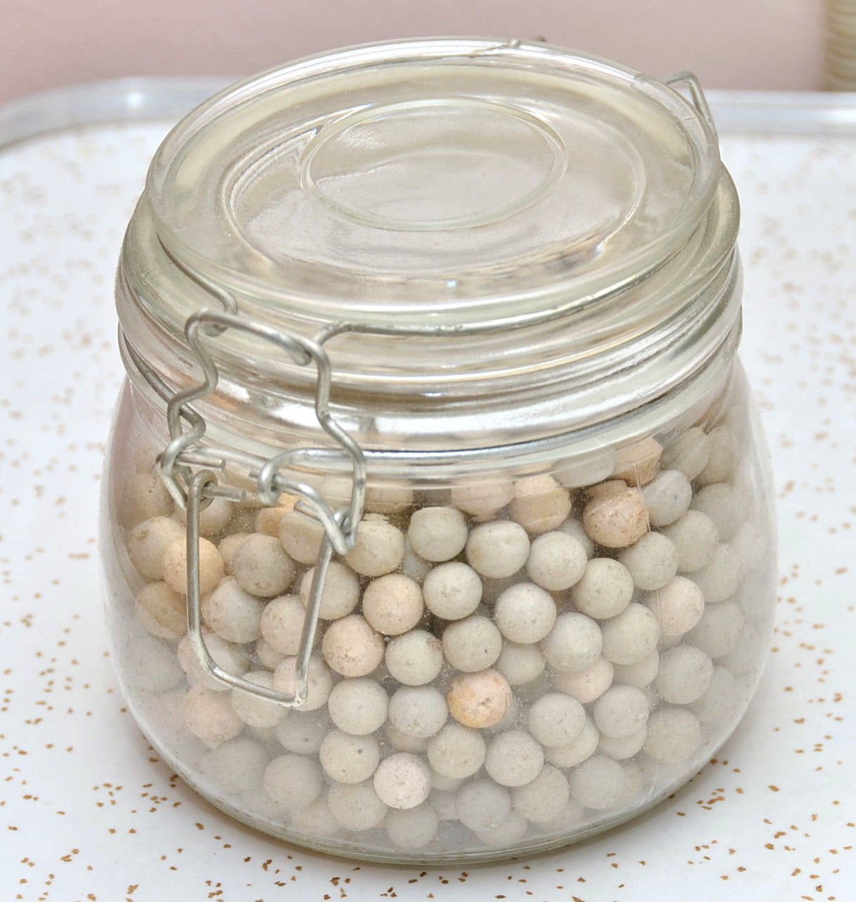 Sur la Table pie weights ceramic glass mason jar kitchen canister rubber gasket