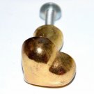 gold heart knob handle cabinet pull