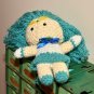 Sailor Neptune plush doll stuffed toy vintage handmade crochet knit rag doll
