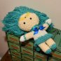 Sailor Neptune plush doll stuffed toy vintage handmade crochet knit rag doll