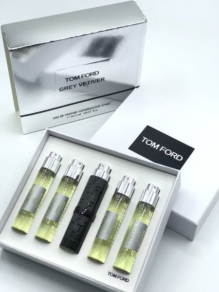 Tom Ford "Grey Vetiver" perfume set 5x11 ml 0.37 fl. oz. spray
