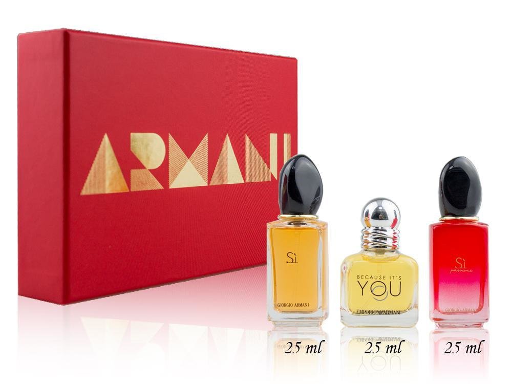 Giorgio Armani 3x25ml Gift Set 0. 84 fl. oz. Spray