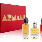 Giorgio Armani 3x25ml Gift Set 0. 84 fl. oz. Spray