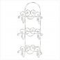 DISTRESSED WHITE TOWEL HOLDER