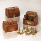SHESHAM WOOD INCENSE BOX