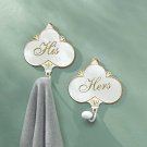 HIS 'N HERS TOWEL HANGERS