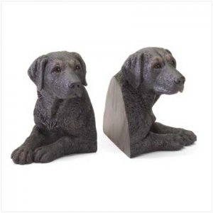 LABRADOR FIGURINE BOOKENDS