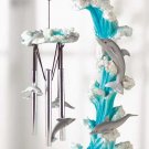 DOLPHIN ON WAVE WINDCHIME