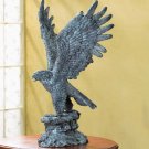 METAL EAGLE STATUE