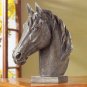 BRONZE-FINISH HORSE HEAD BUST