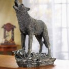 HOWLING WOLF FIGURINE