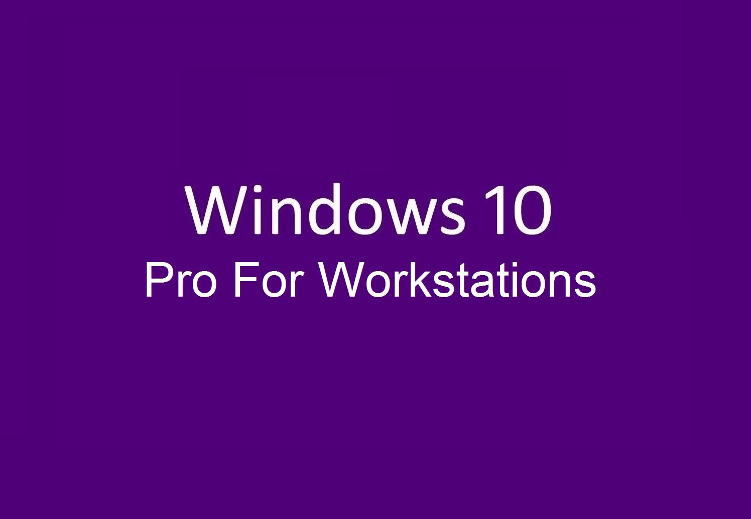 Microsoft Windows 10 Pro for Workstations License Key