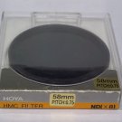 Hoya 58 mm Neutral Density NDx8  HMC Filter