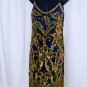 Vintage Gatsby Sequin Spaghetti Strap Dress Sz L