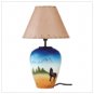 Howling Wolf Lamp
