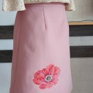 A skirt is womanish warm with embroidery