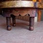 vintage nesting small cedar table, Moroccan tea table decor