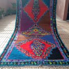 5×12 Authentic Berber Colorful Moroccan Natural Wool Rug, Beni Ourain carpet