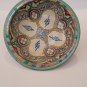 Antique Turquoise Ceramic handpainte art from Fez, 1990s Handmade Moroccan ceramic pottery