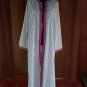 White wedding Moroccan Kaftan with Colorful embroidery-Kimono for bride,Elegant cover-up For Women