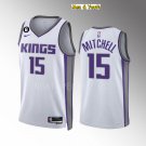 men's & youth Basketball Team Uniform #15 Davion Mitchell Jerseys 2023 White Association Shirts