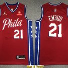 men's & youth Basketball Team Uniform #21 Joel Embiid Jerseys 75th Diamond 2022 Red Statement Shirts