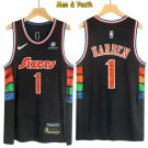 men's & youth Basketball Team Uniform #1 James Harden Jerseys 75th Diamond 2022 Navy City Shirts