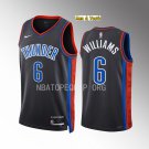 men's & youth Basketball Team Uniform #6 Jaylin Williams Jerseys 2022-23 Gray City Edition Shirts