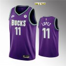 men's & youth Basketball Team Uniform #11 Brook Lopez Jerseys 2023 Purple Classic Edition Shirts