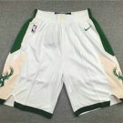 men's Milwaukee Bucks Shorts White Association Edition Mesh Basketball Game adult Pants