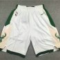 men's Milwaukee Bucks Shorts White Association Edition Mesh Basketball Game adult Pants