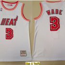 men's & youth Basketball Team Uniform #3 Dwyane Wade Jerseys White Throwback Classic Shirts