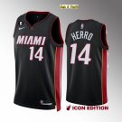 men's & youth Basketball Team Uniform #14 Tyler Herro Jerseys 2023 Black Icon Edition Shirts