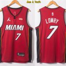 men's & youth Basketball Team Uniform #7 Kyle Lowry Jerseys 75th Diamond 2022 Red Statement Shirts