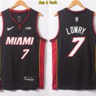 men's & youth Basketball Team Uniform #7 Kyle Lowry Jerseys 75th Diamond 2022 Black Icon Shirts