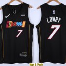 men's & youth Basketball Team Uniform #7 Kyle Lowry Jerseys 75th Diamond 2022 Black City Shirts