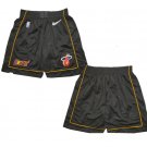 men's Miami Heat Shorts 75th Diamond 2022 Black City Edition Mesh Basketball Game adult Pants
