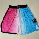 men's Miami Heat Shorts 2021 Pink/Blue City Edition Mesh Basketball Game adult Pants